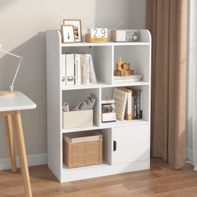 Kids Bookcase, Bookshelf with 6 Compartments, Freestanding Shelves and Cube Organizer, for Bedroom Living Room Office Closet School